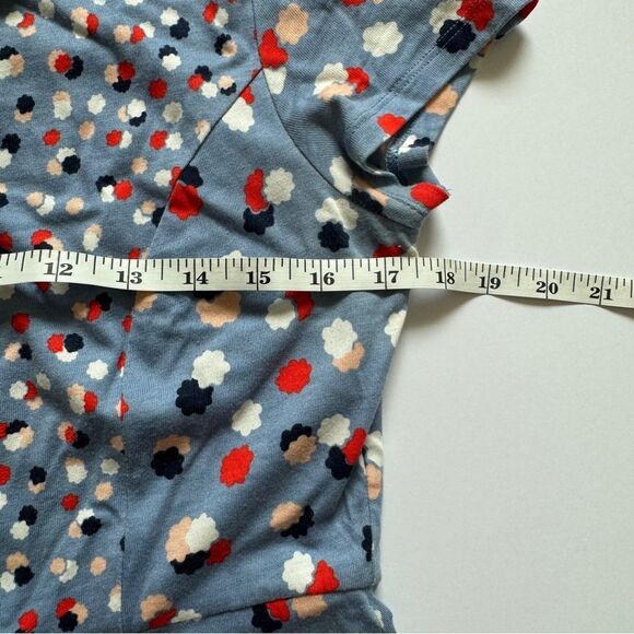 Boden Emory Jersey Dress Periwinkle Blue Fallen Blossom Floral Size 8P - Picture 9 of 9